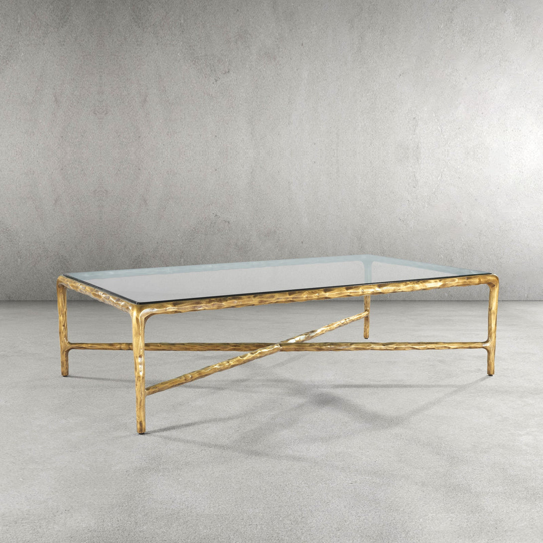 Thaddeus Glass Rectangular Coffee Table