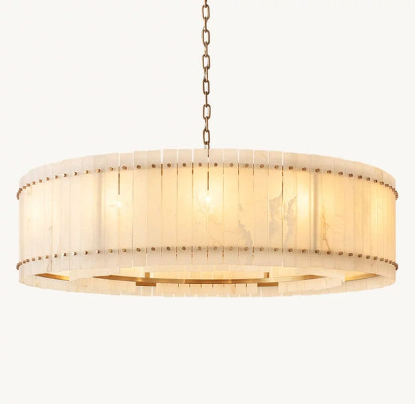 Amelia Alabaster Round Chandelier