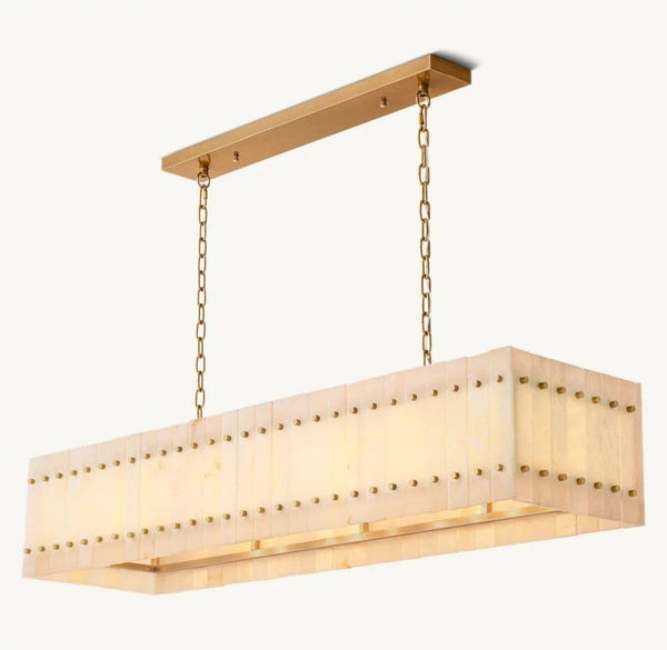 Amelia Alabaster Linear Chandelier